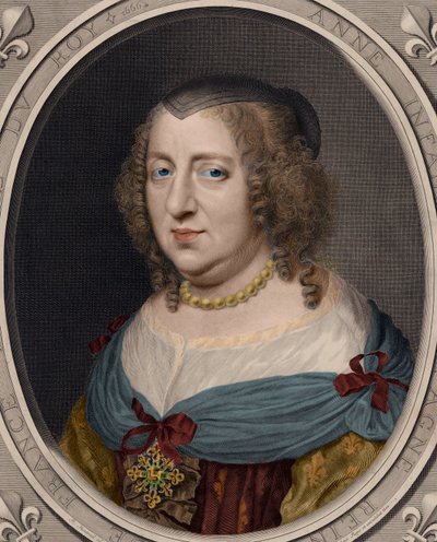 Retrato de Ana de Austria (1601-1066) de Robert after Nanteuil